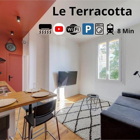 Terracotta-T2-Clim-Parking Gratuit Prive Lägenhet Pierre-Bénite Exteriör bild